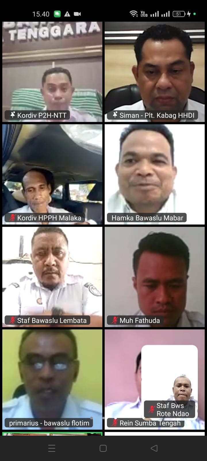 Foto Rapat Kehumassan secara Daring